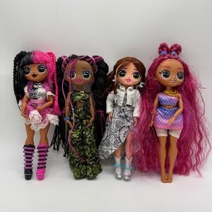LOL Surprise OMG Fashion Doll Lot of 4 Kids Metal Chick Virtuelle Toys